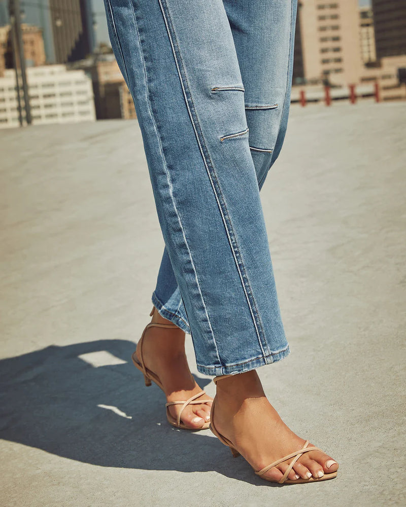 Harper High-Rise Utility Straight-Leg Women Jeans